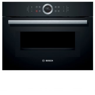 Bosch Kompaktbackofen mit Mikrowelle schwarz;