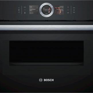 Bosch Kompaktbackofen mit Mikrowelle schwarz;