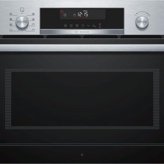 Bosch Einbau-Mikrowelle mit Grill und Dampfgarfunktion Edelstahl;